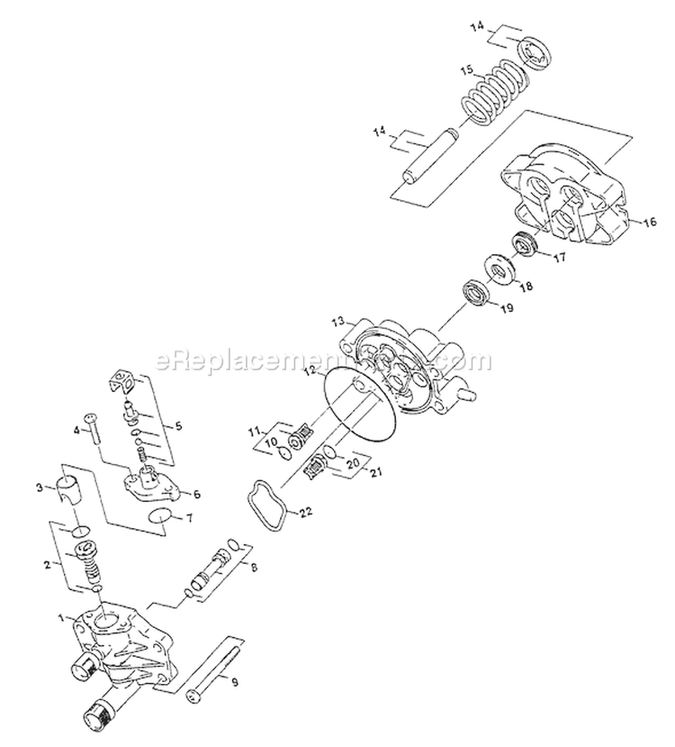 Page B Diagram and Parts List for 0583-0  Briggs and Stratton Pressure Washer